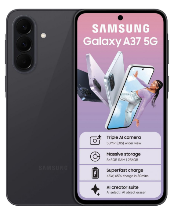 Samsung Galaxy A37 5G 256GB Awesome Charcoal